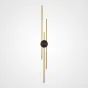 Серия настенных светодиодных светильников в виде композиции из трех разноуровневых светящихся стержней GULL B H123 Brass от ImperiumLoft