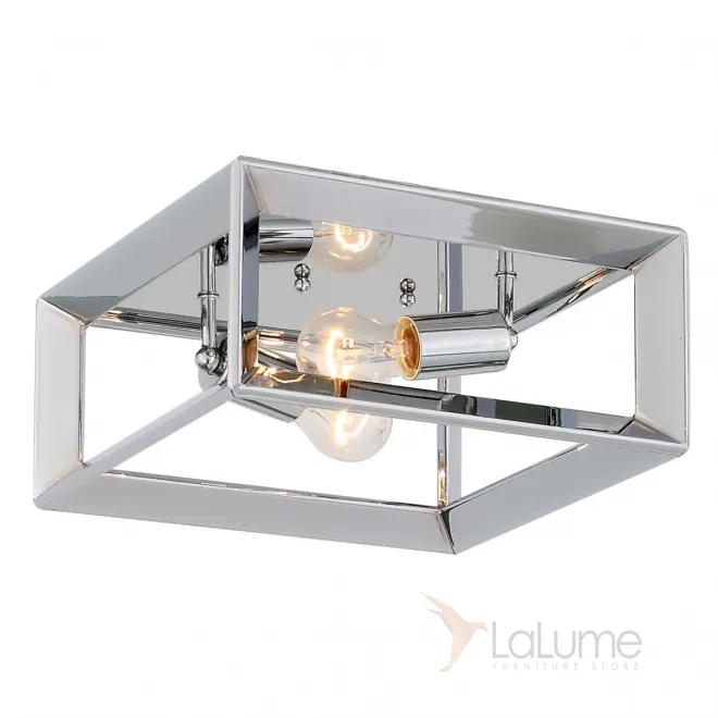 Потолочный светильник Rectangle Chrome ceiling lamp от LaLume Потолочный светильник Rectangle Chrome ceiling lamp от LaLume