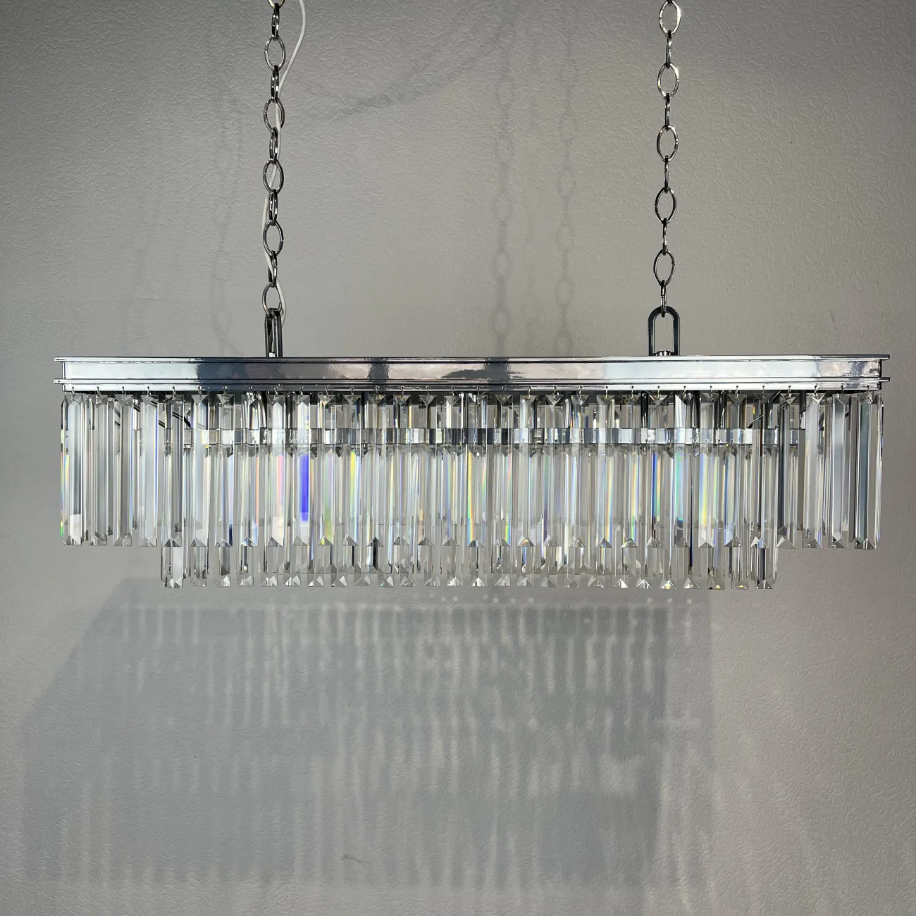 Люстра RH 1920S ODEON CLEAR GLASS FRINGE chrome от ImperiumLoft
