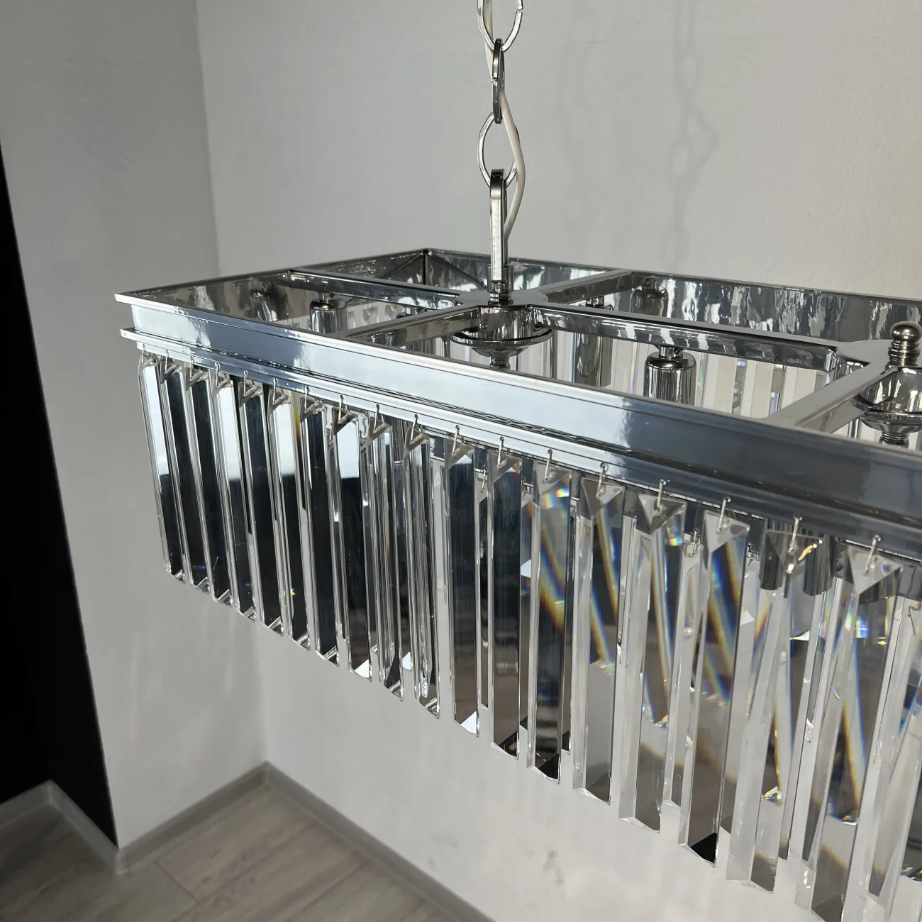 Люстра RH 1920S ODEON CLEAR GLASS FRINGE chrome от ImperiumLoft