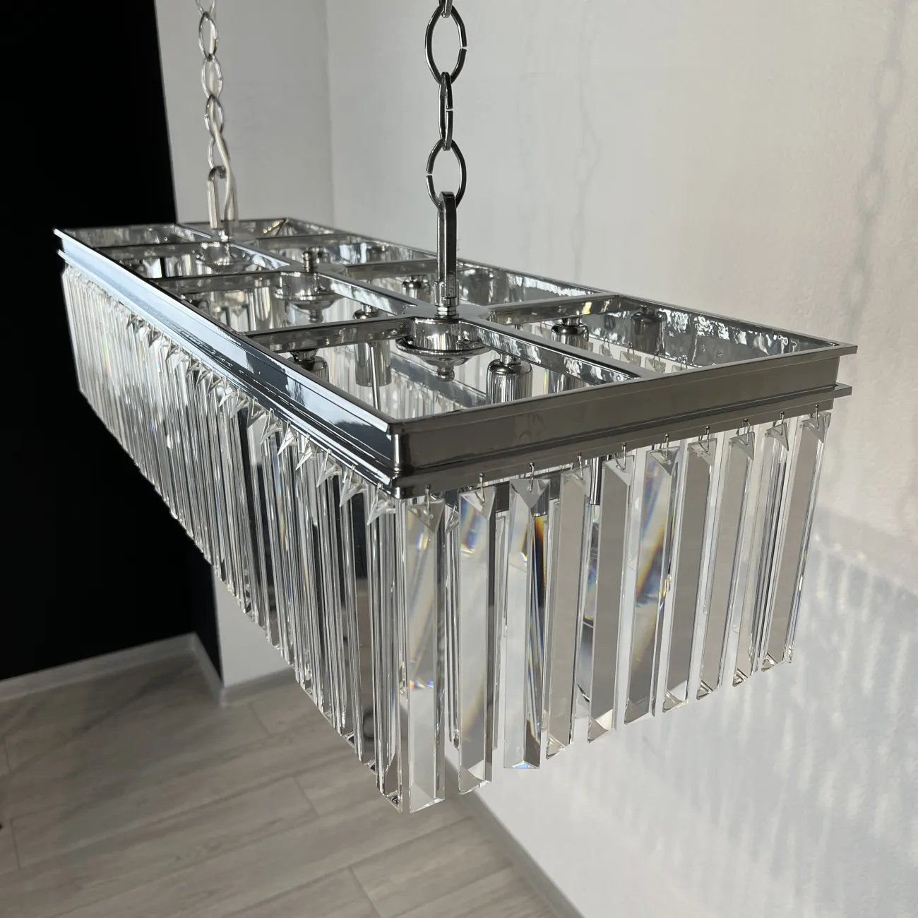 Люстра RH 1920S ODEON CLEAR GLASS FRINGE chrome от ImperiumLoft