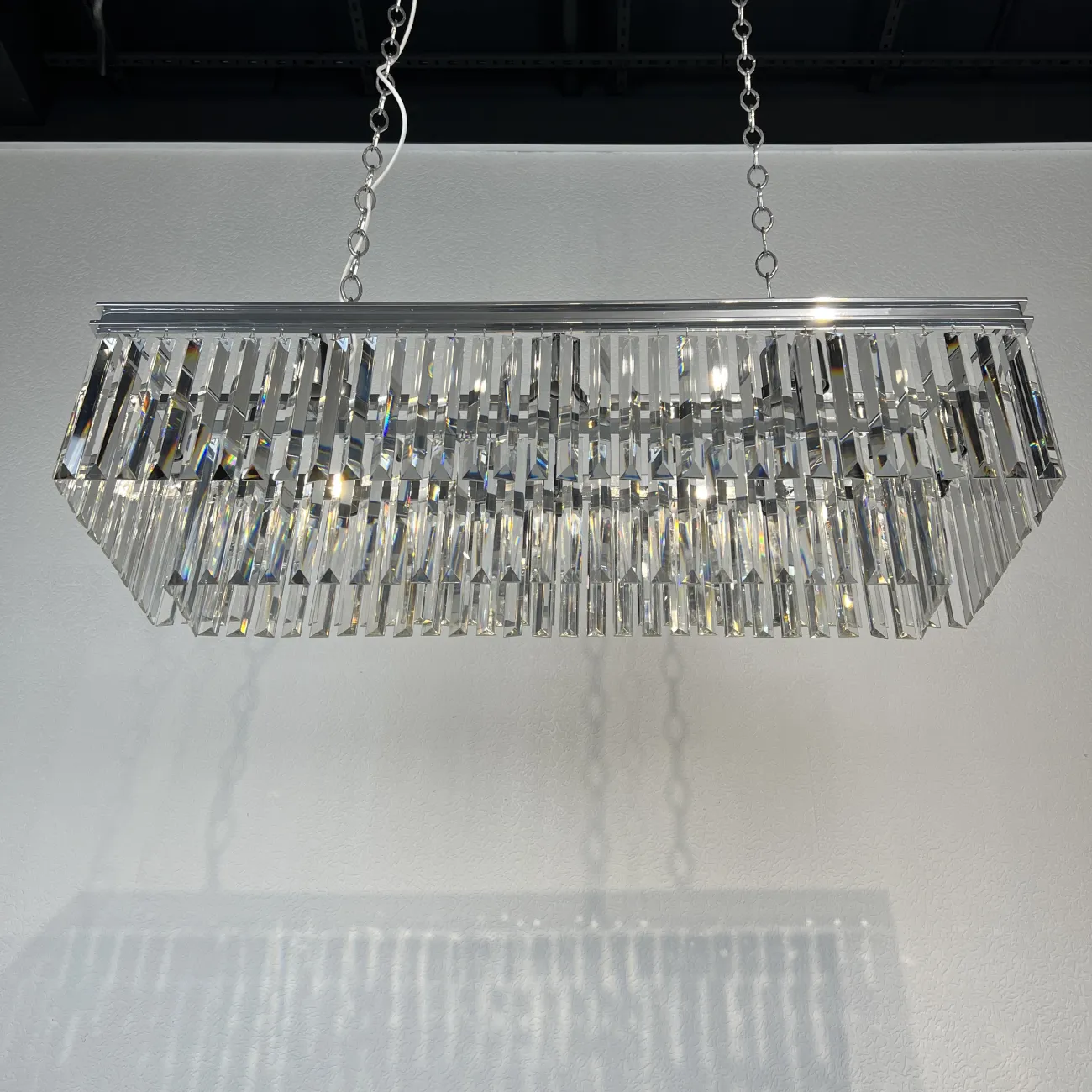 Люстра RH 1920S ODEON CLEAR GLASS FRINGE chrome от ImperiumLoft
