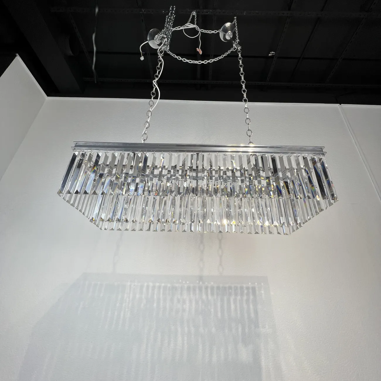 Люстра RH 1920S ODEON CLEAR GLASS FRINGE chrome от ImperiumLoft