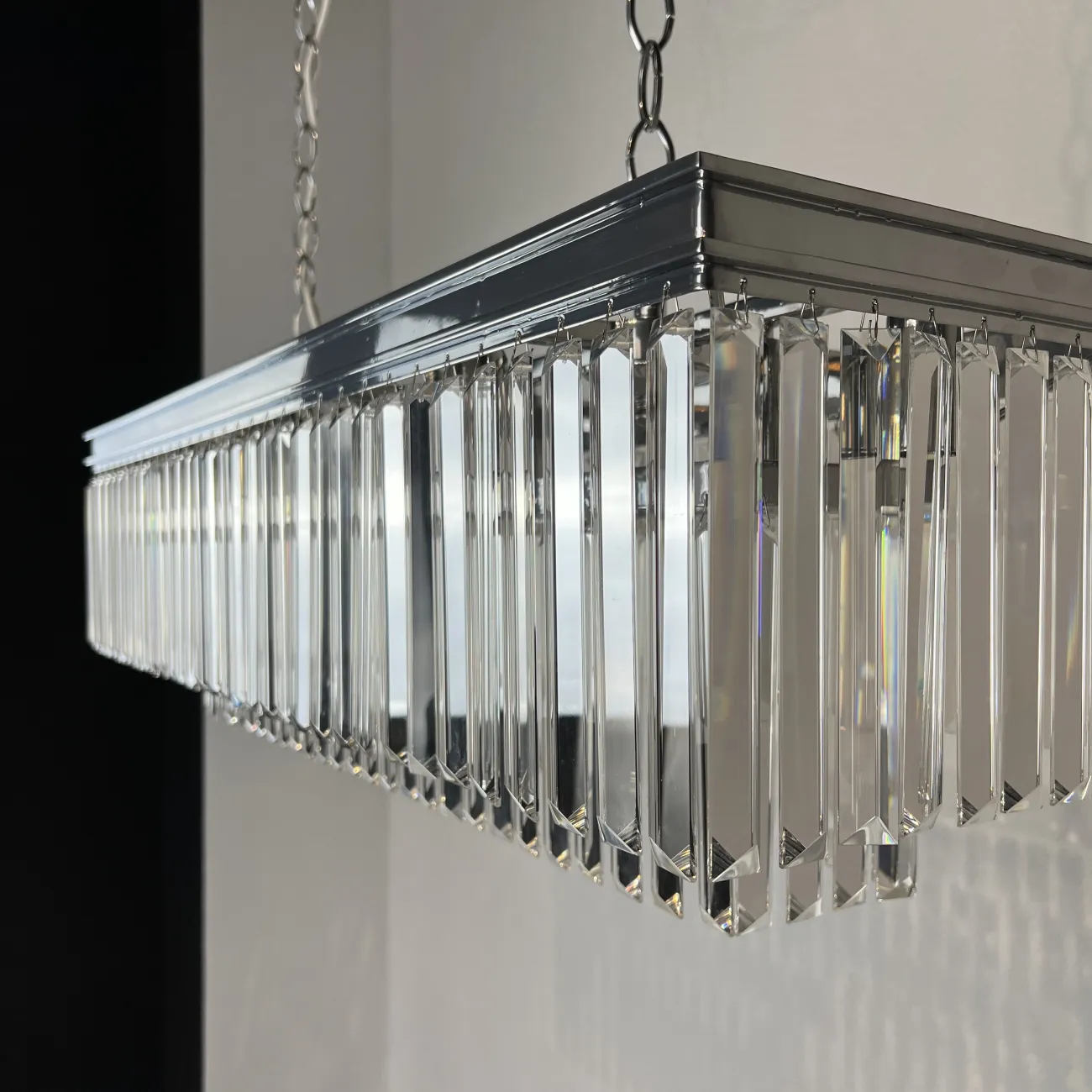 Люстра RH 1920S ODEON CLEAR GLASS FRINGE chrome от ImperiumLoft