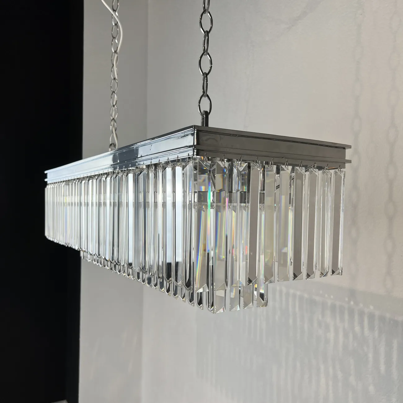 Люстра RH 1920S ODEON CLEAR GLASS FRINGE chrome от ImperiumLoft