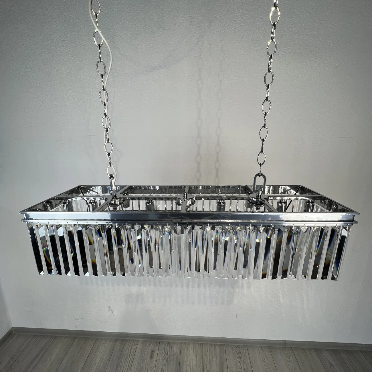 Люстра RH 1920S ODEON CLEAR GLASS FRINGE chrome от ImperiumLoft