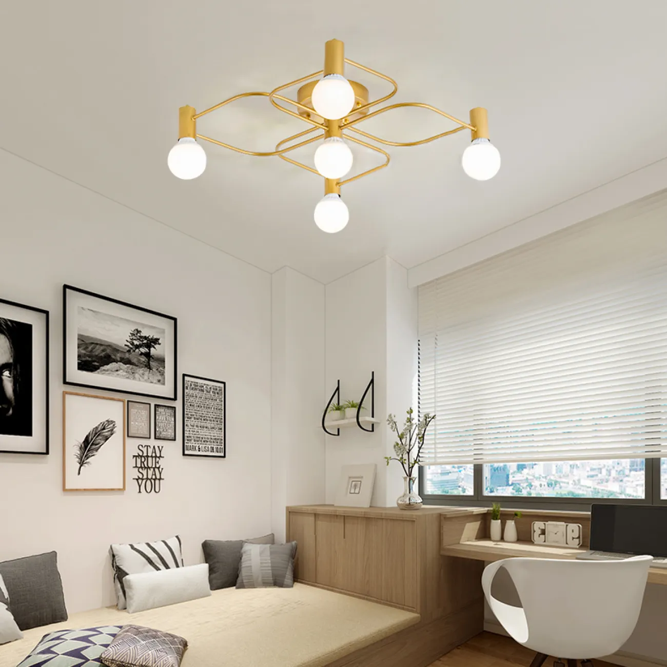 Потолочная люстра ROM L95 от ImperiumLoft