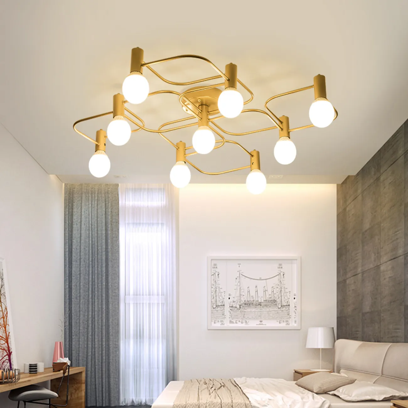 Потолочная люстра ROM L95 от ImperiumLoft