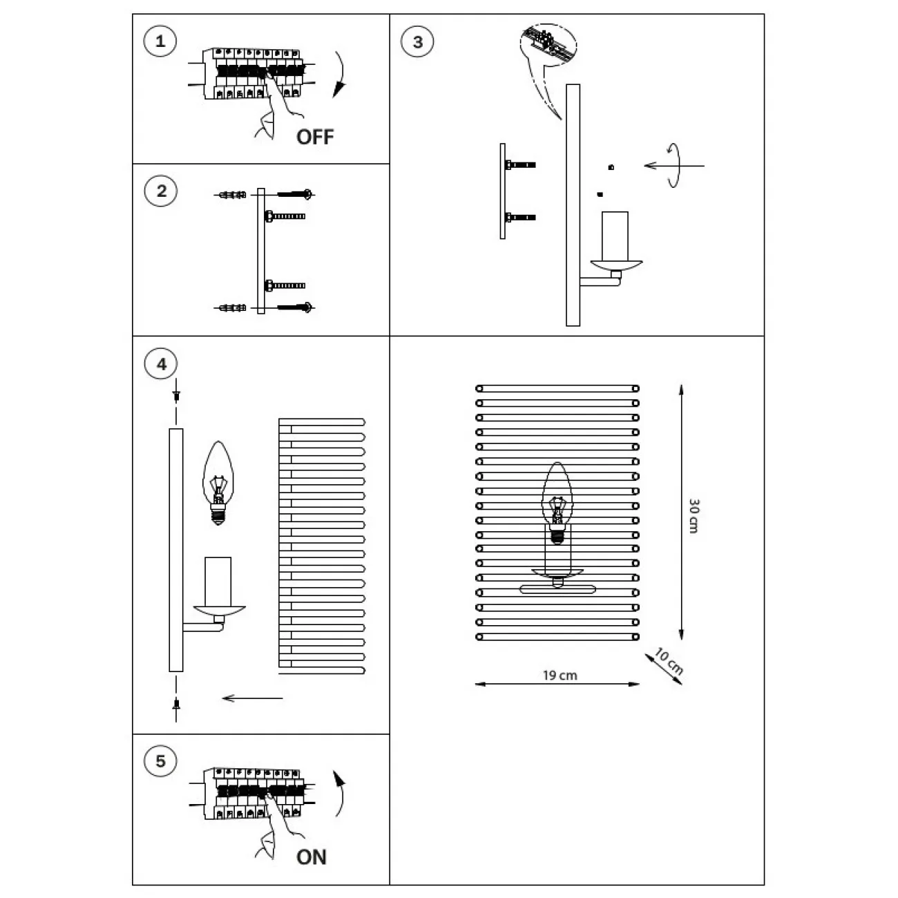 Настенный светильник TAFSEG WALL от ImperiumLoft