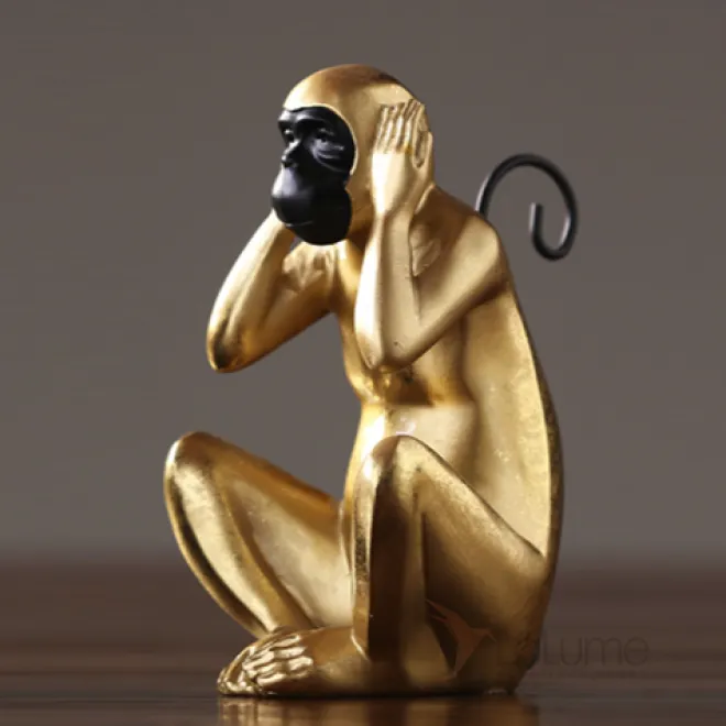 Статуэтка Monkey dont hear от LaLume