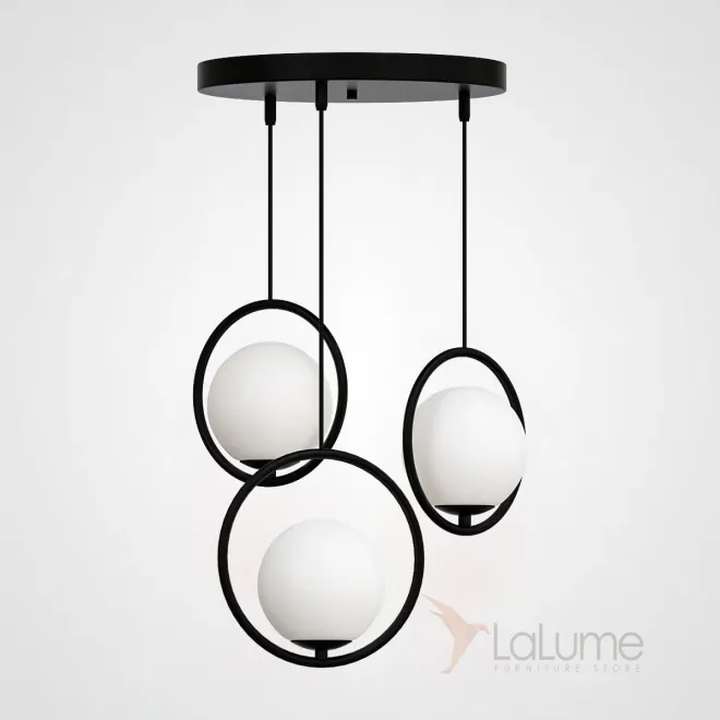 Подвесной светильник HOOP-TRIO Черный, Круг, Диск от ImperiumLoft Подвесной светильник HOOP-TRIO Черный, Круг, Диск от ImperiumLoft