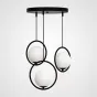Подвесной светильник HOOP-TRIO Черный, Круг, Диск от ImperiumLoft