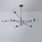 Дизайнерская люстра SKELBY H32 Black/Transparent от ImperiumLoft