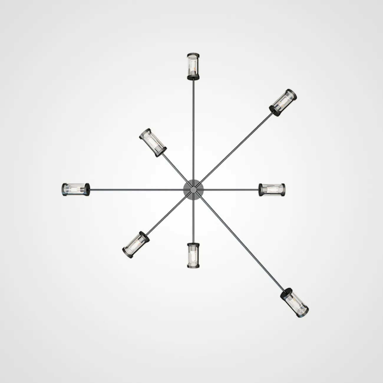 Дизайнерская люстра SKELBY H32 White/Transparent от ImperiumLoft