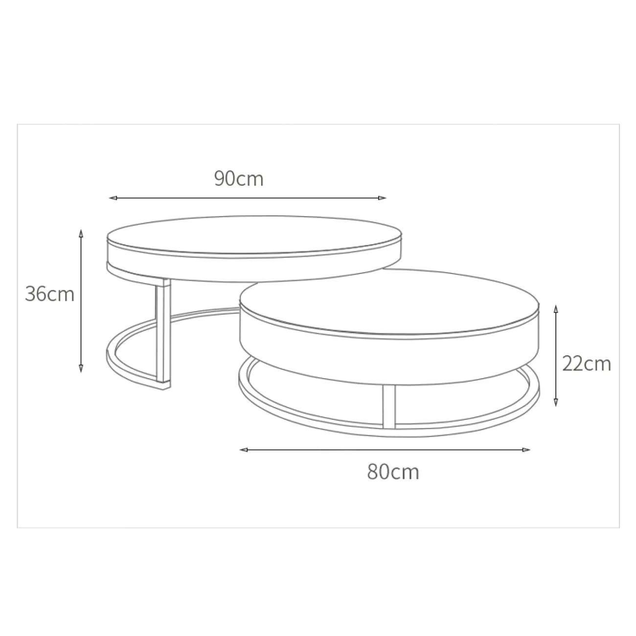 Дизайнерский журнальный столик LaLume-AP00218