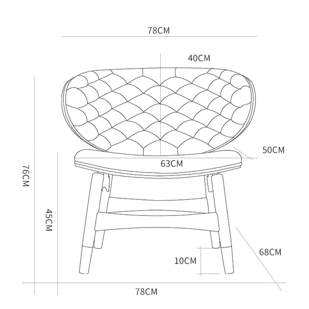 Дизайнерское кресло LaLume-KK00189