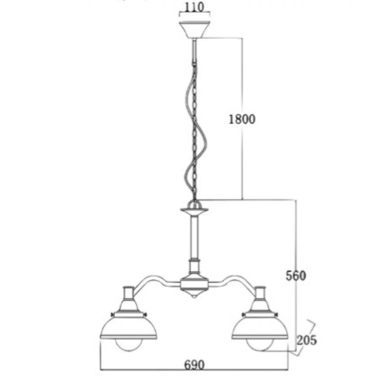 Люстра Old Copper Chandelier от LaLume