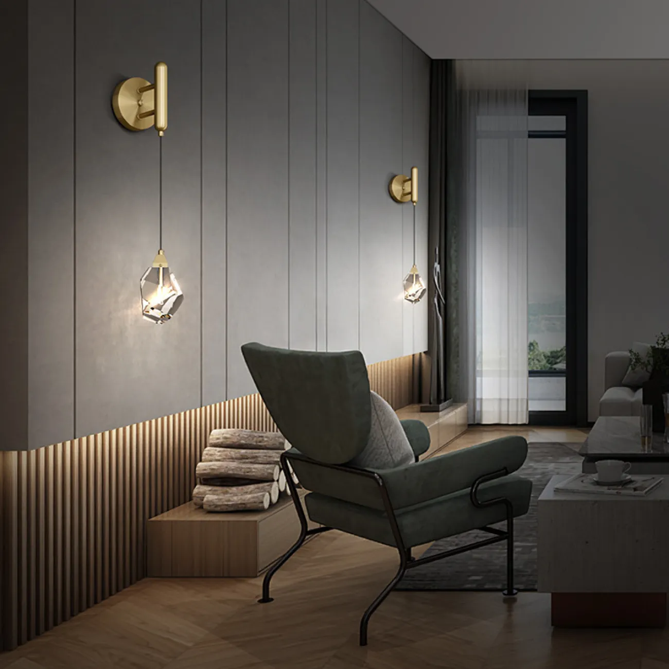 Настенный светильник INESS Brass от ImperiumLoft