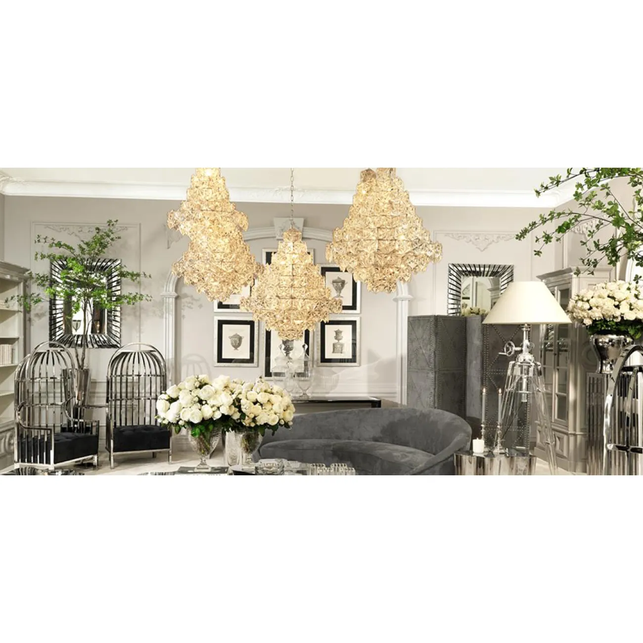 Люстра Eichholtz Chandelier Hermitage S от LaLume