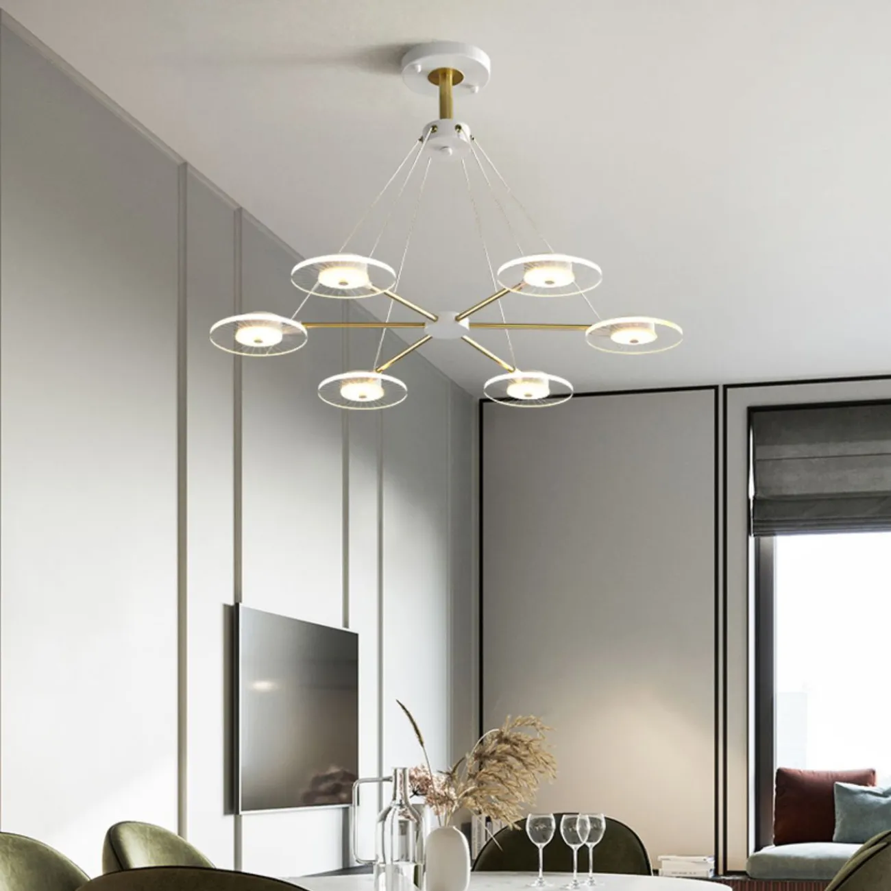 Потолочная люстра NADIN L6 от ImperiumLoft