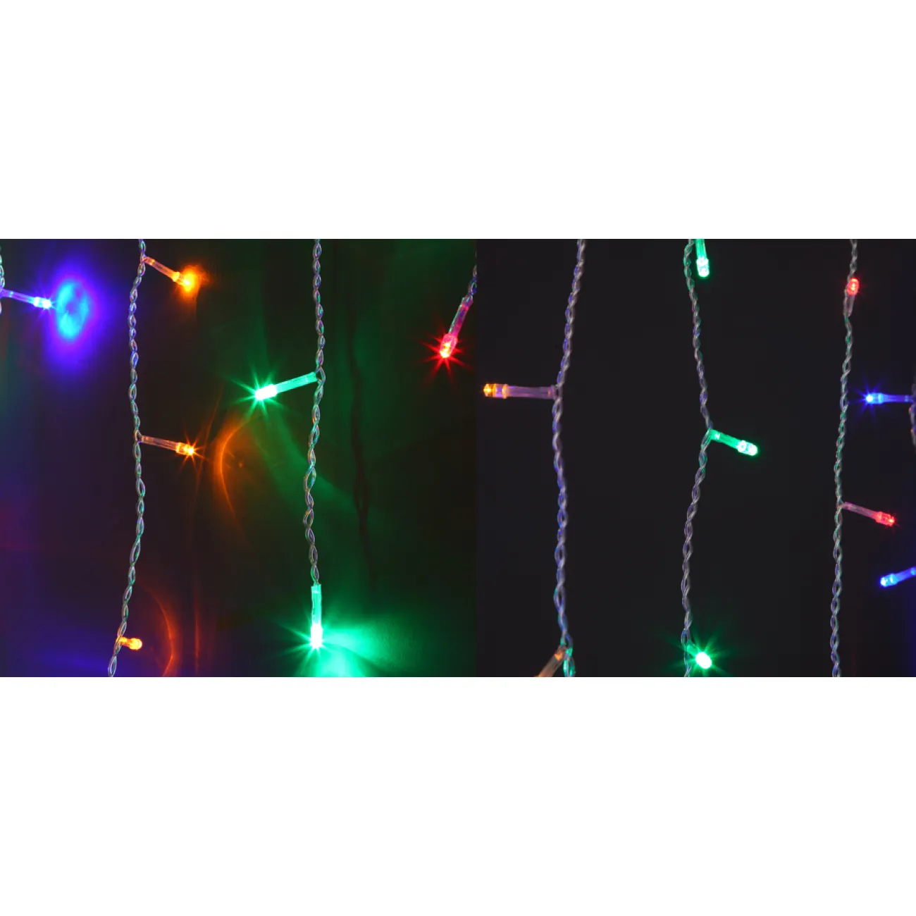 Гирлянда Бахрома с Цветными светодиодами Гирлянда Бахрома с Цветными светодиодами