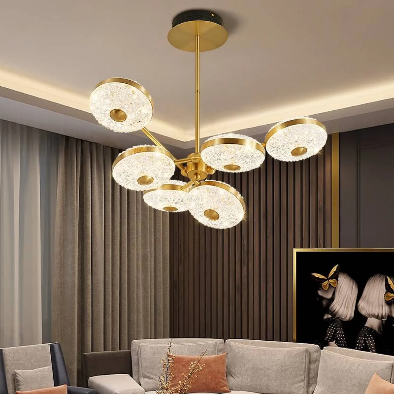 Потолочная люстра JINA CH D70 от ImperiumLoft Потолочная люстра JINA CH D70 от ImperiumLoft