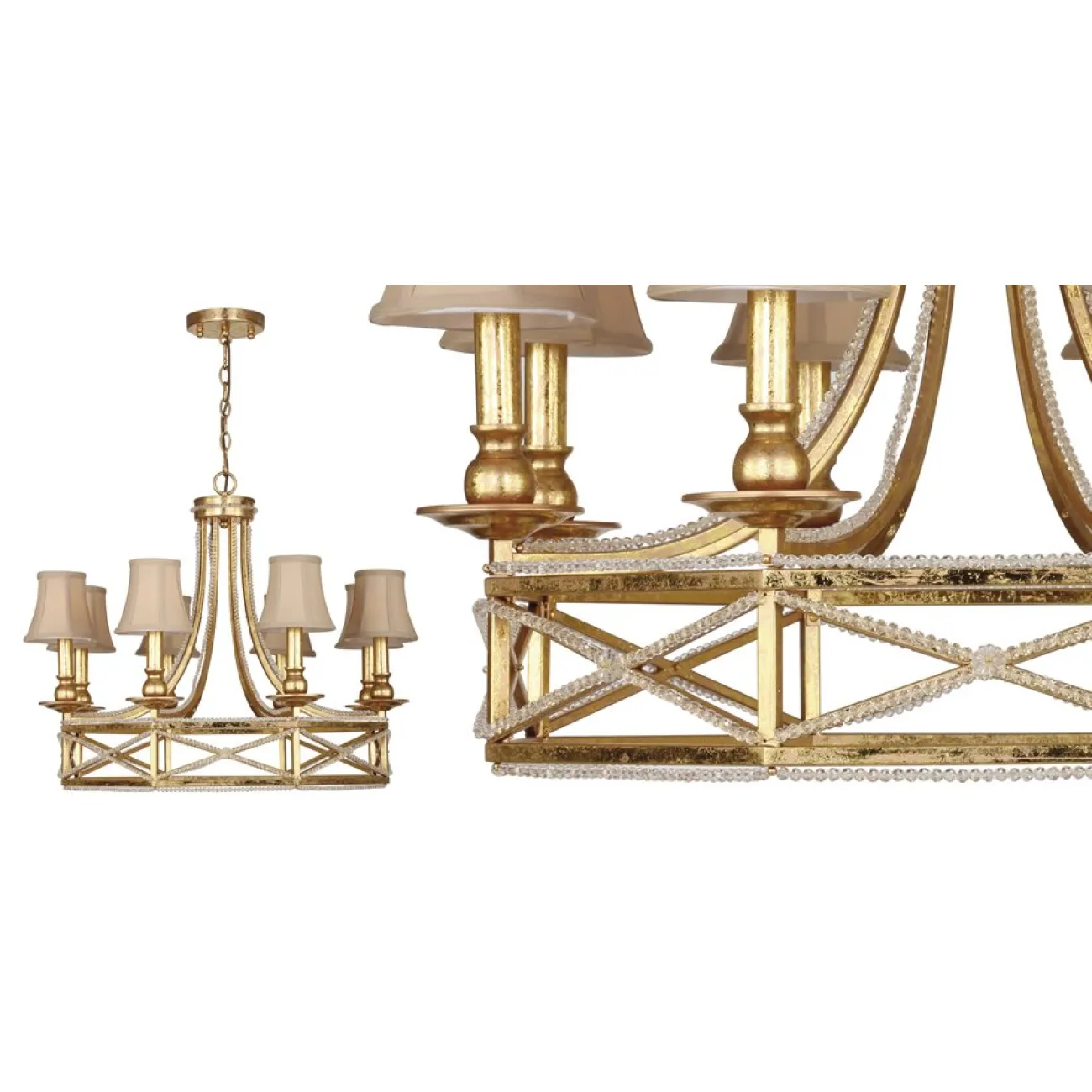 Люстра Foiling Spider Web Gold 8