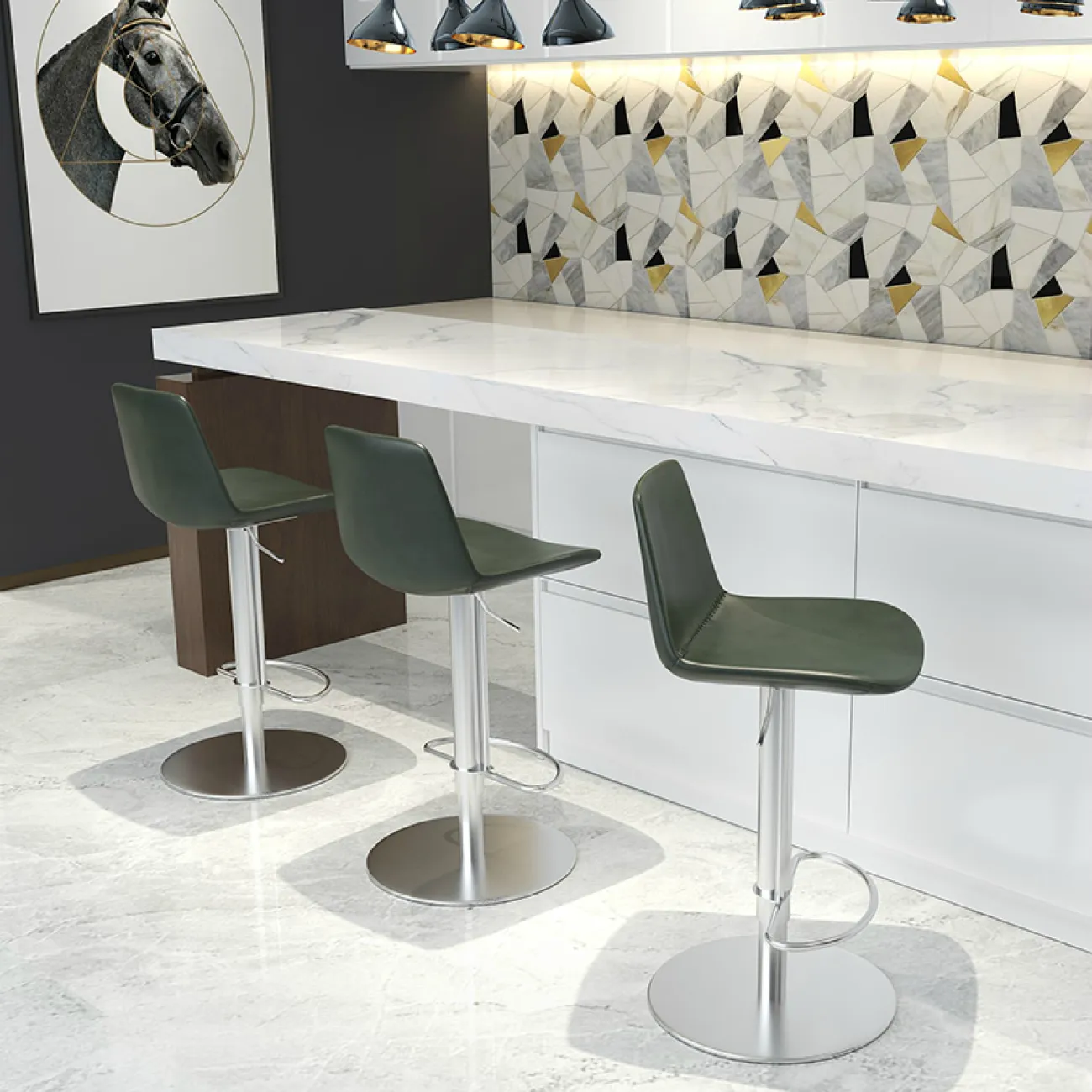 Дизайнерский барный стул LaLume-BA00105 Дизайнерский барный стул LaLume-BA00105