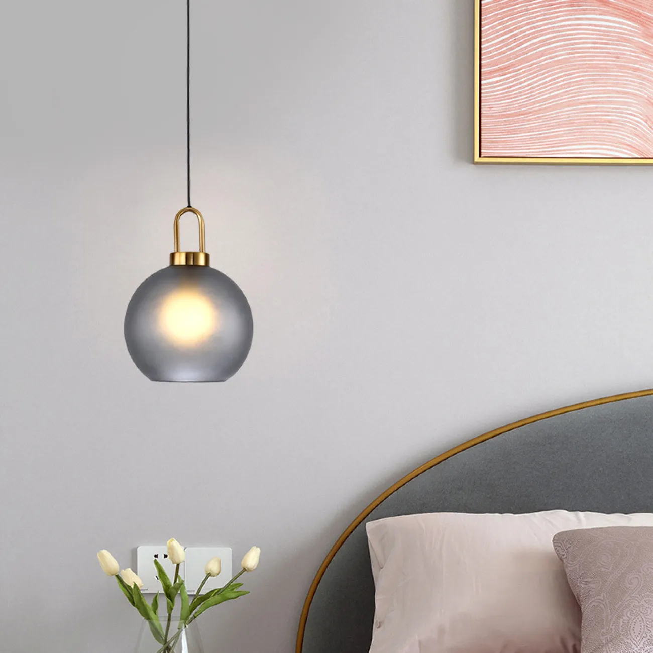 Подвесной светильник GAUSS 25 шар серый от ImperiumLoft