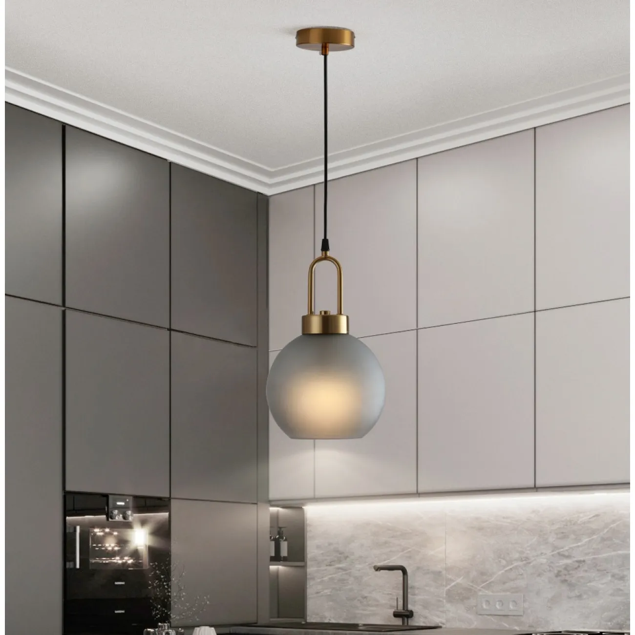 Подвесной светильник GAUSS 25 шар серый от ImperiumLoft