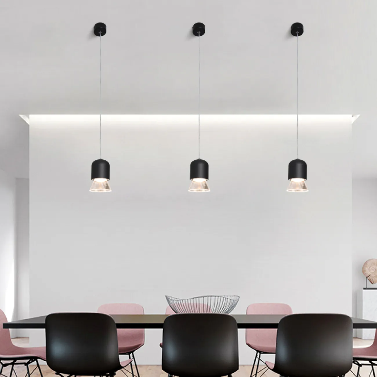 Подвесной светильник ADAR White Трехцветный свет от ImperiumLoft