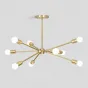 Люстра на штанге SPUTNIK D75 Gold/Black tubes от ImperiumLoft