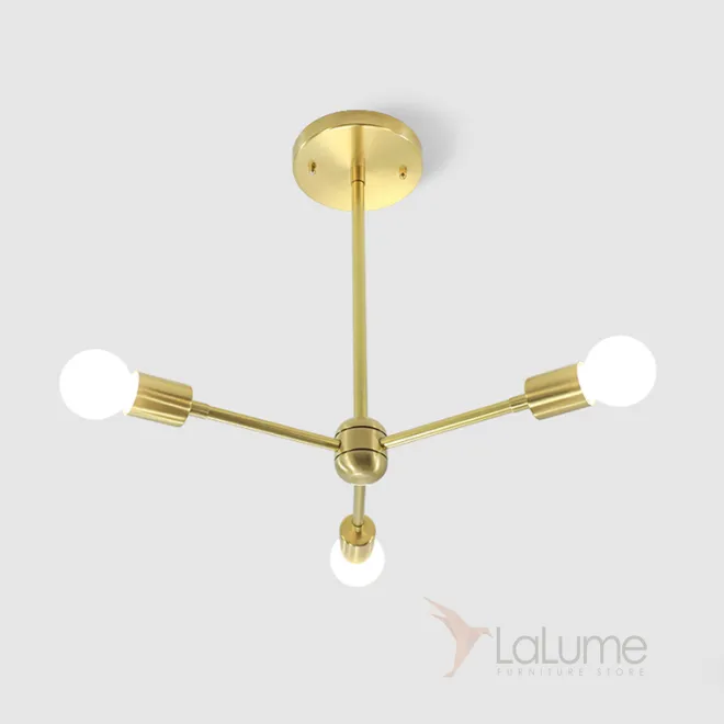 Люстра на штанге SPUTNIK D45 Gold от ImperiumLoft Люстра на штанге SPUTNIK D45 Gold от ImperiumLoft