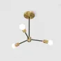 Люстра на штанге SPUTNIK D45 Gold/Black tubes от ImperiumLoft