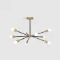 Люстра на штанге SPUTNIK D75 Gold/Black tubes от ImperiumLoft