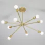 Люстра на штанге SPUTNIK D75 Gold/Black tubes от ImperiumLoft