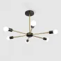 Люстра на штанге SPUTNIK D65 Gold/Black base от ImperiumLoft