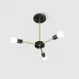 Люстра на штанге SPUTNIK D45 Gold/Black base от ImperiumLoft