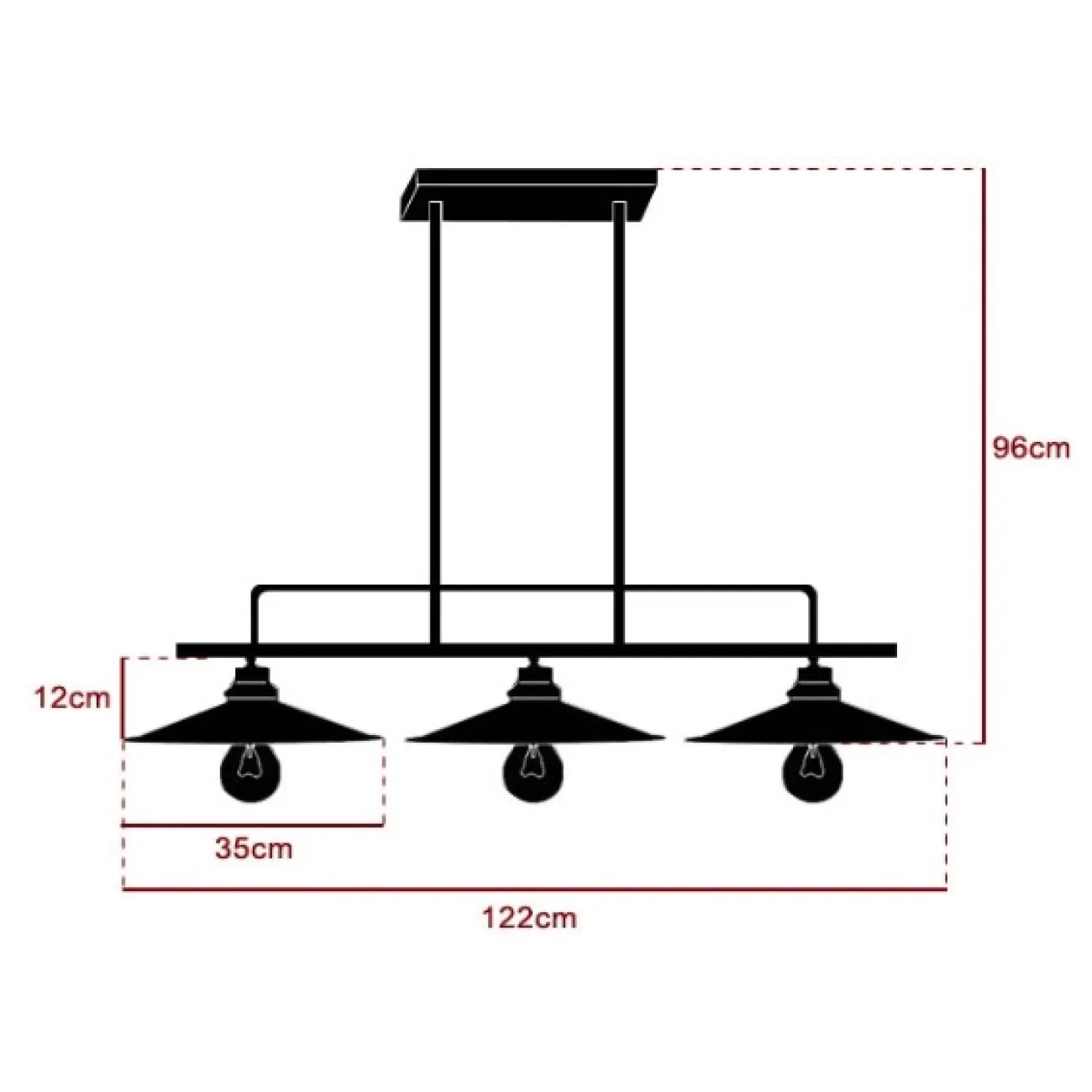 Люстра Loft Tripple Cone Pills от LaLume