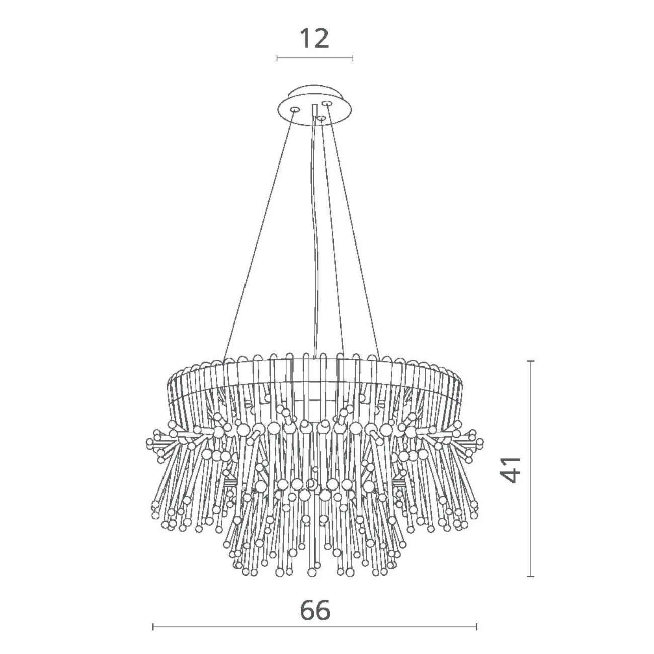 Подвесная люстра ACACIA Gold от ImperiumLoft
