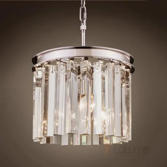 Люстра RH 1920S ODEON CLEAR GLASS 3 Light Round Chandelier 30 от LaLume