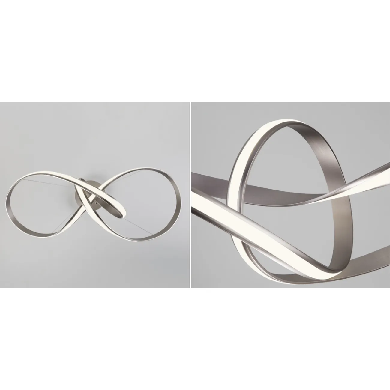 Люстра Mobius Strip Silver Chandelier