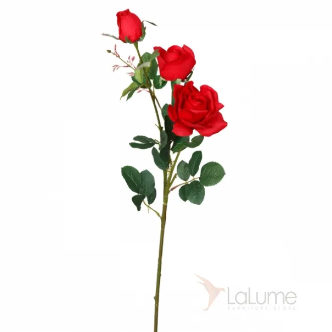 Декоративный искусственный цветок Large Branch Red Rose