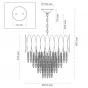 Люстра KEBO KING CHANDELIER four cascades D 45