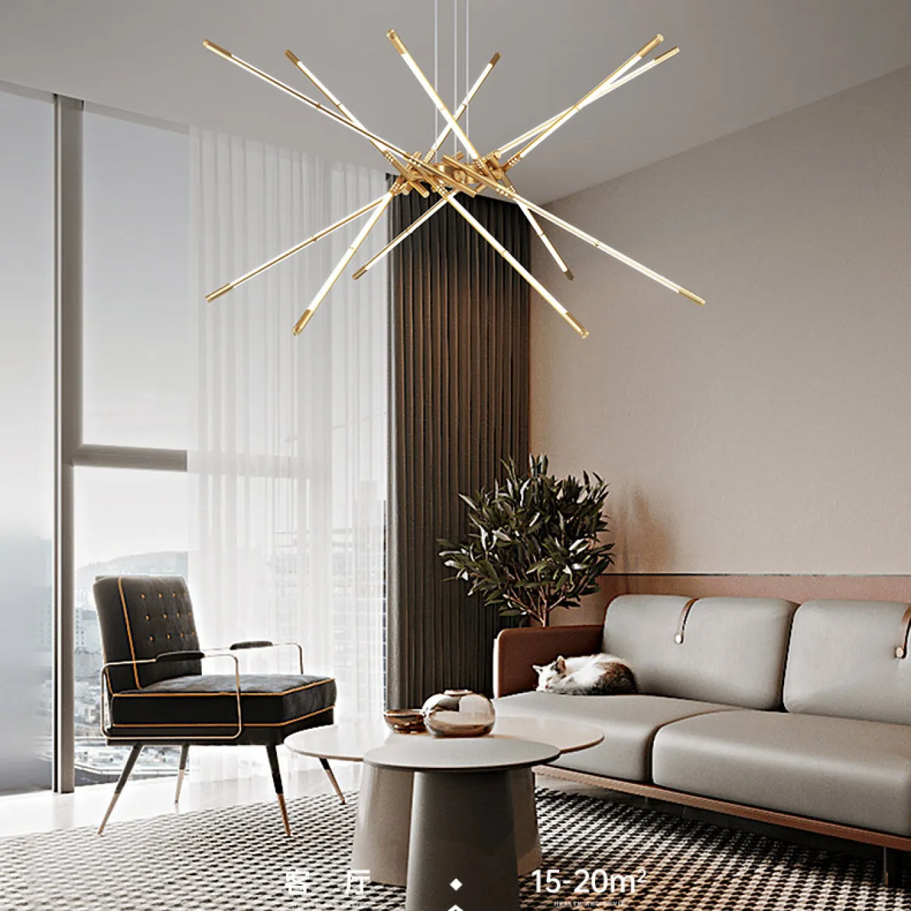 Подвесная люстра VALA L10 Brass от ImperiumLoft