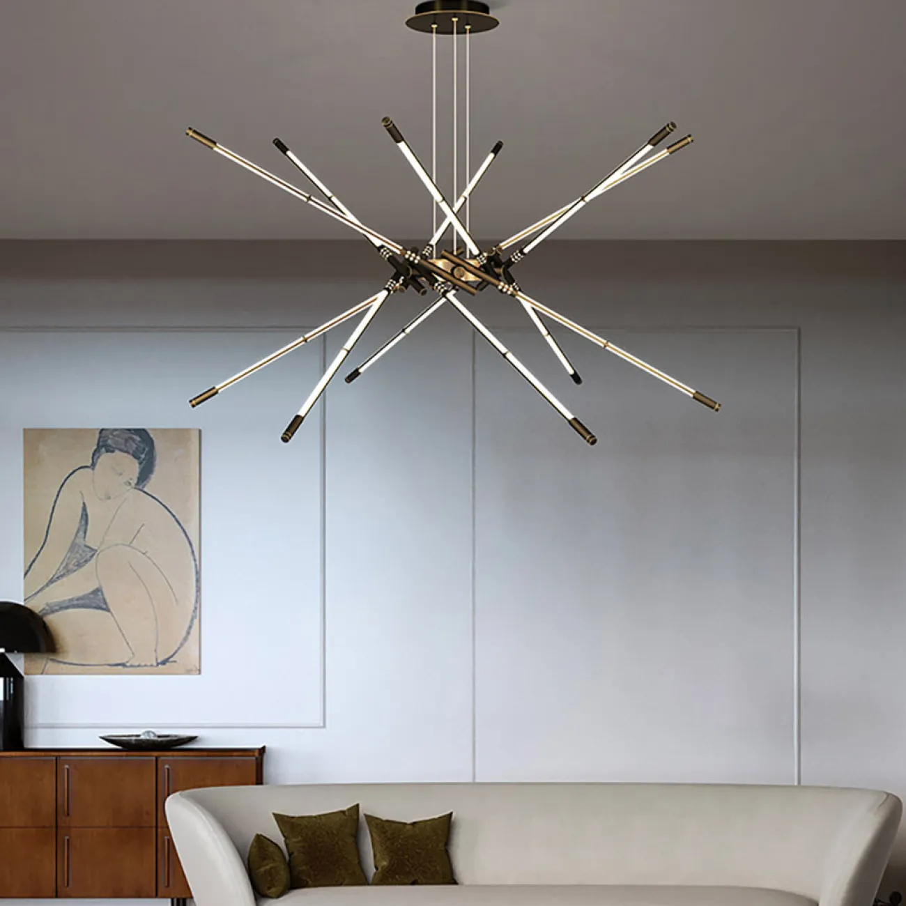 Подвесная люстра VALA L10 Brass от ImperiumLoft