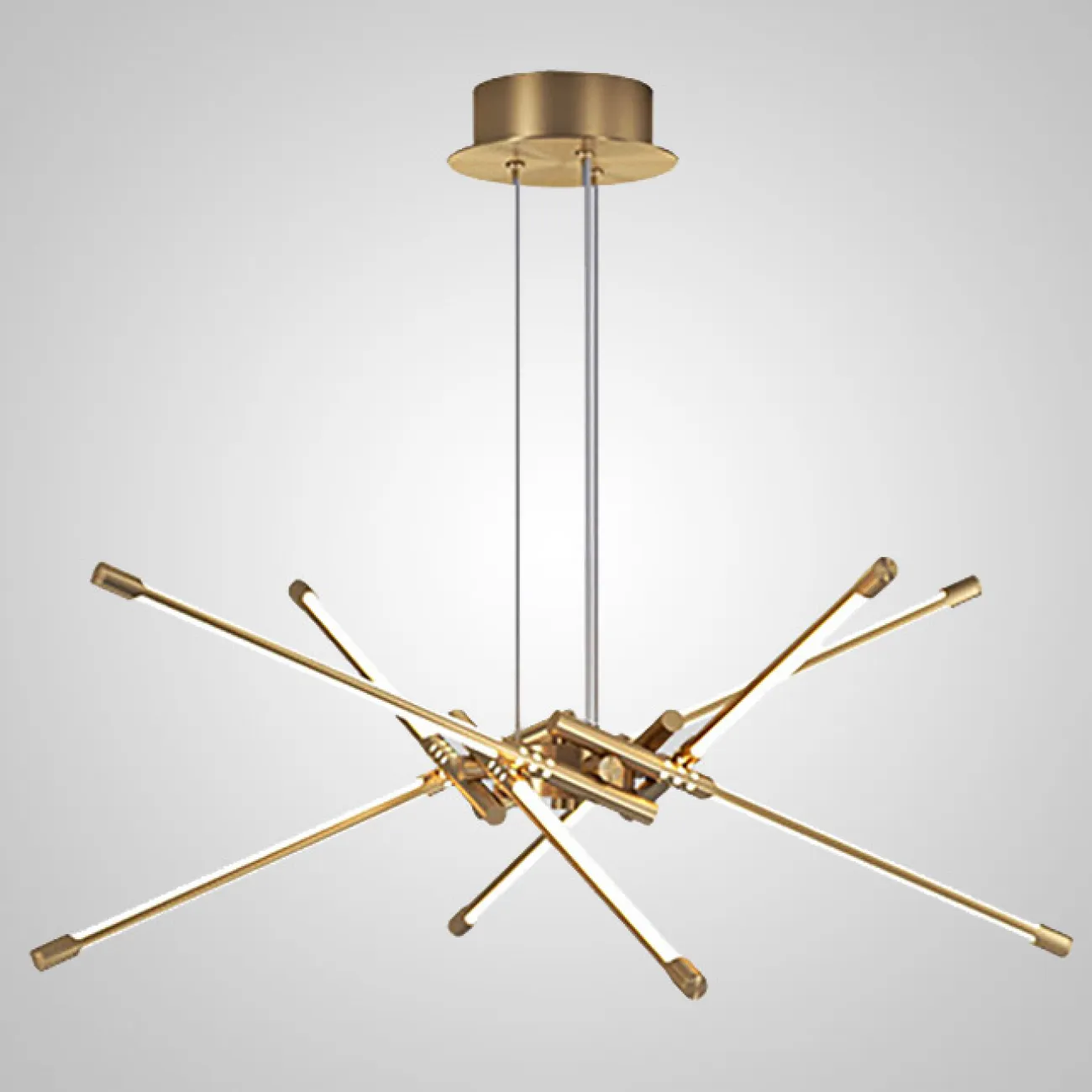 Подвесная люстра VALA L8 Black от ImperiumLoft