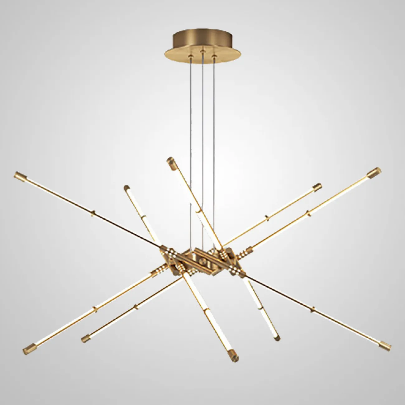 Подвесная люстра VALA L8 Black от ImperiumLoft