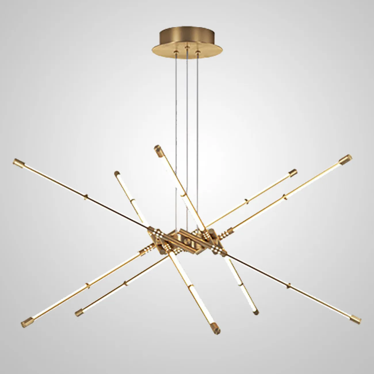 Подвесная люстра VALA L8 Brass от ImperiumLoft Подвесная люстра VALA L8 Brass от ImperiumLoft