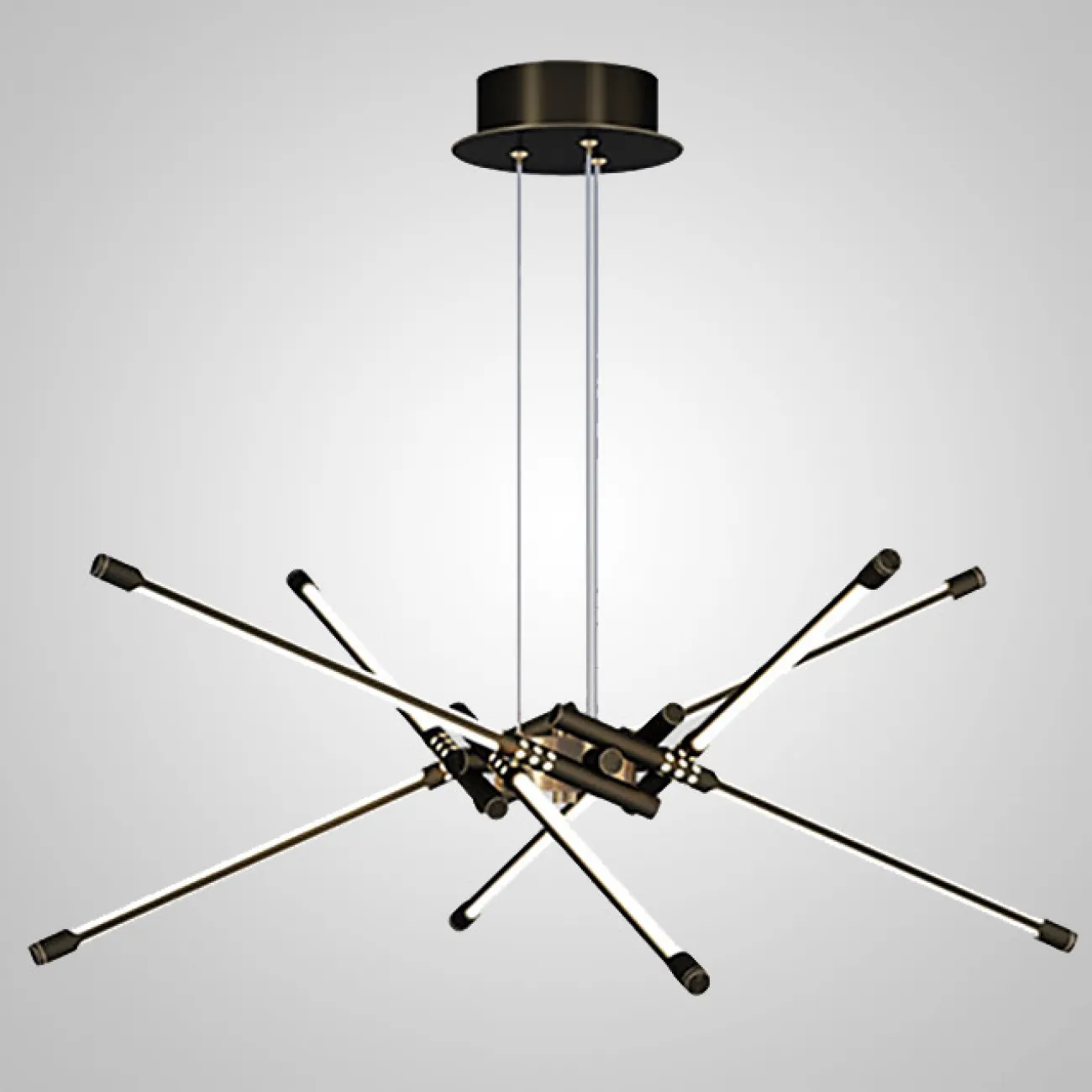 Подвесная люстра VALA L8 Brass от ImperiumLoft